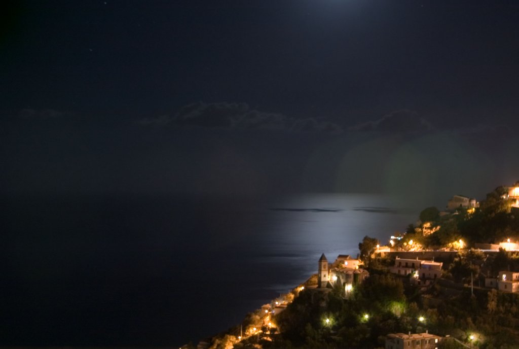 Magical moon over the Med.