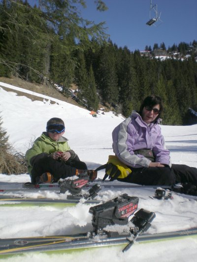 Ryan and Mandy pause for a chocolate break after tackling 'Ryan's Red'...