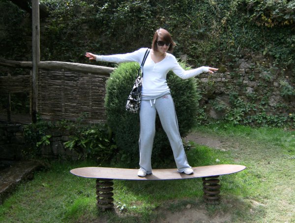 Lauren tries surfing at Jagu Roche