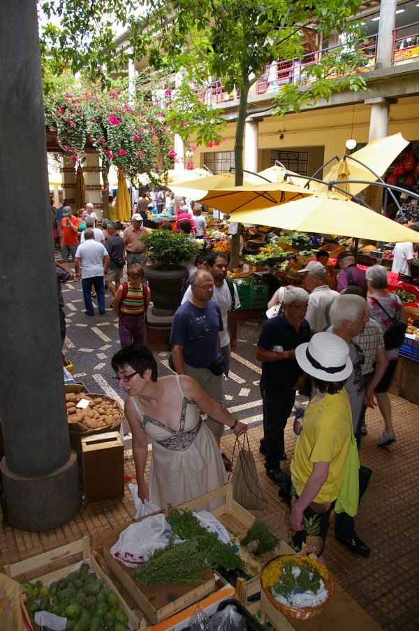 The busy, colourful Farmer's Market