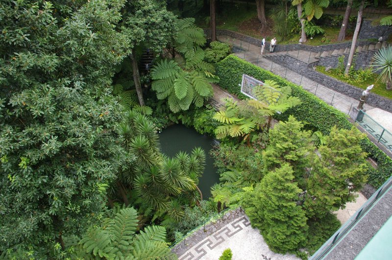View down into Monte Palace Gardens