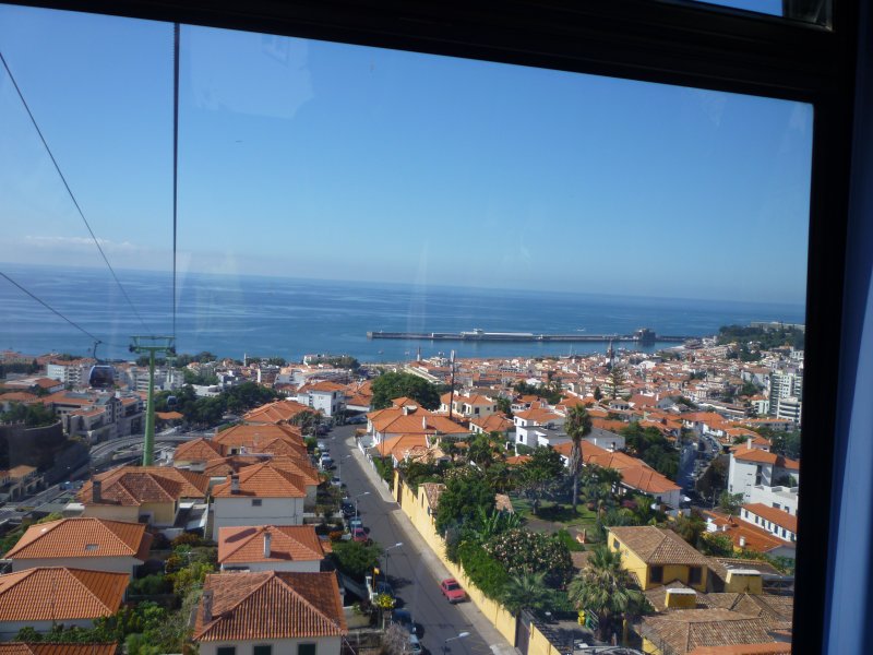 View over Funchal from Cable car