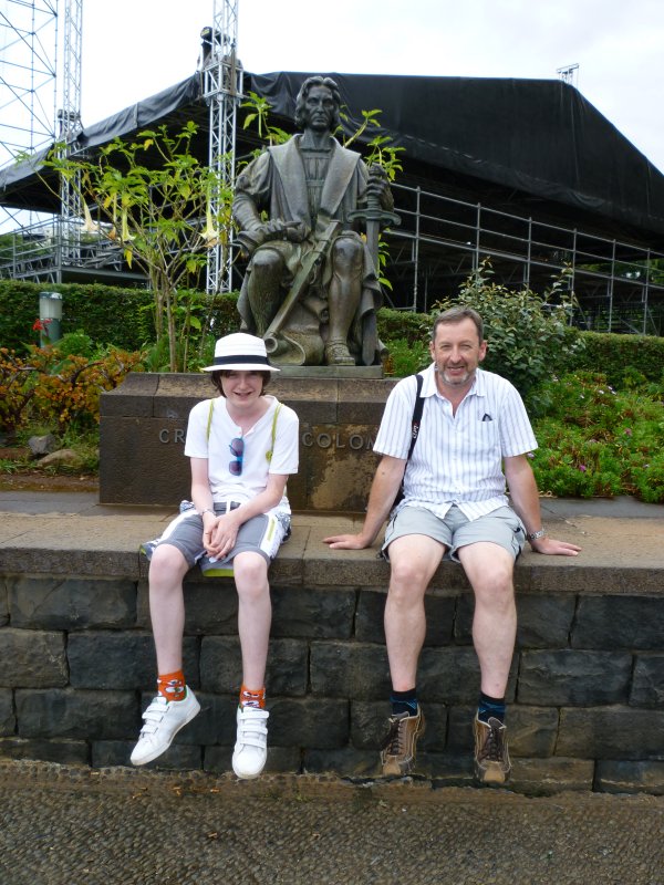 Three great explorers - Ryan, Mark and some local...