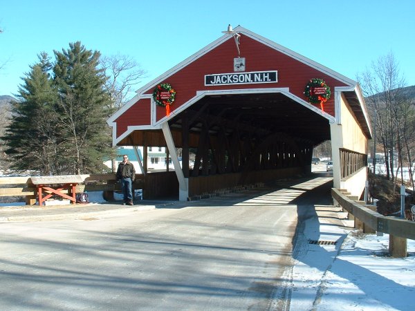 Jackson Village's famous covered bridge.
