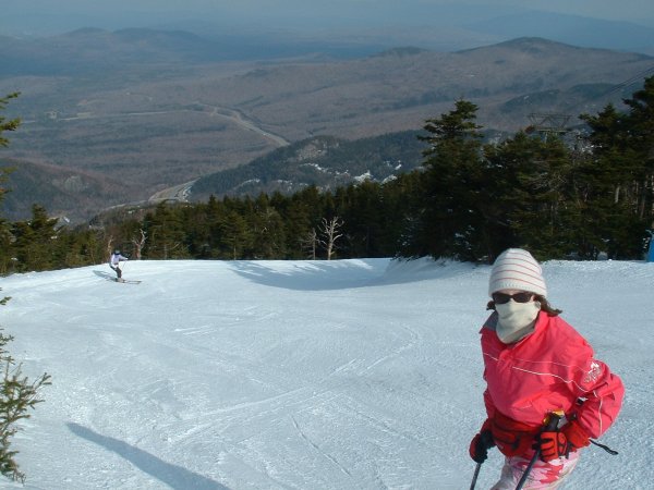 Skiing on Cannon Mountain