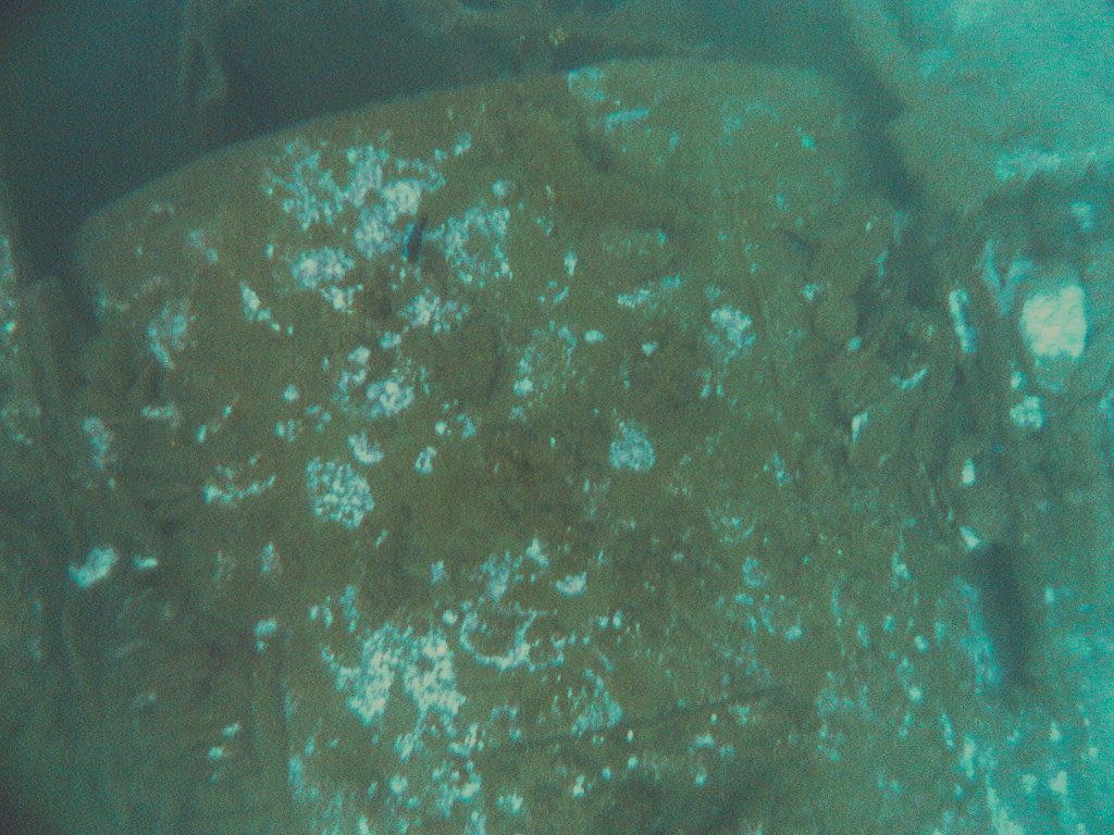 Ship's boiler clearly visible from above