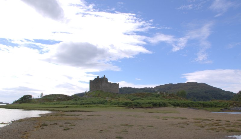 Castle Tioram is set in a picturesque bay.