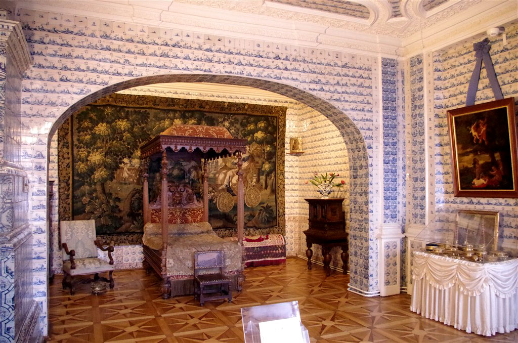 Tiled bedroom