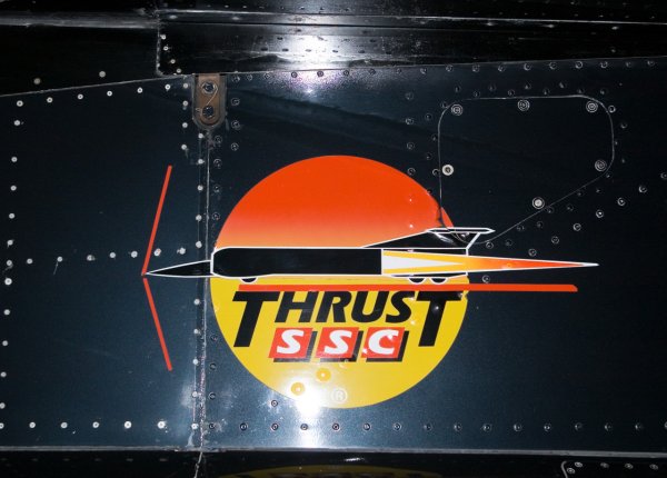 Thrust SSC logo on the tail